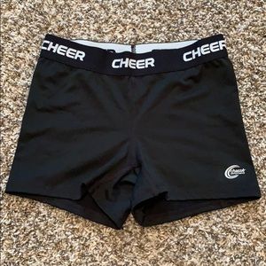 NWOT Dance Cheer Spandex Booty Shorts Navy Child//Ladies Sports Boycut Trunks